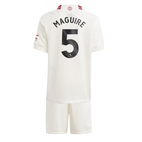 Dětský Fotbalový dres Manchester United Harry Maguire #5 2023-24 Třetí Krátký Rukáv (+ trenýrky)